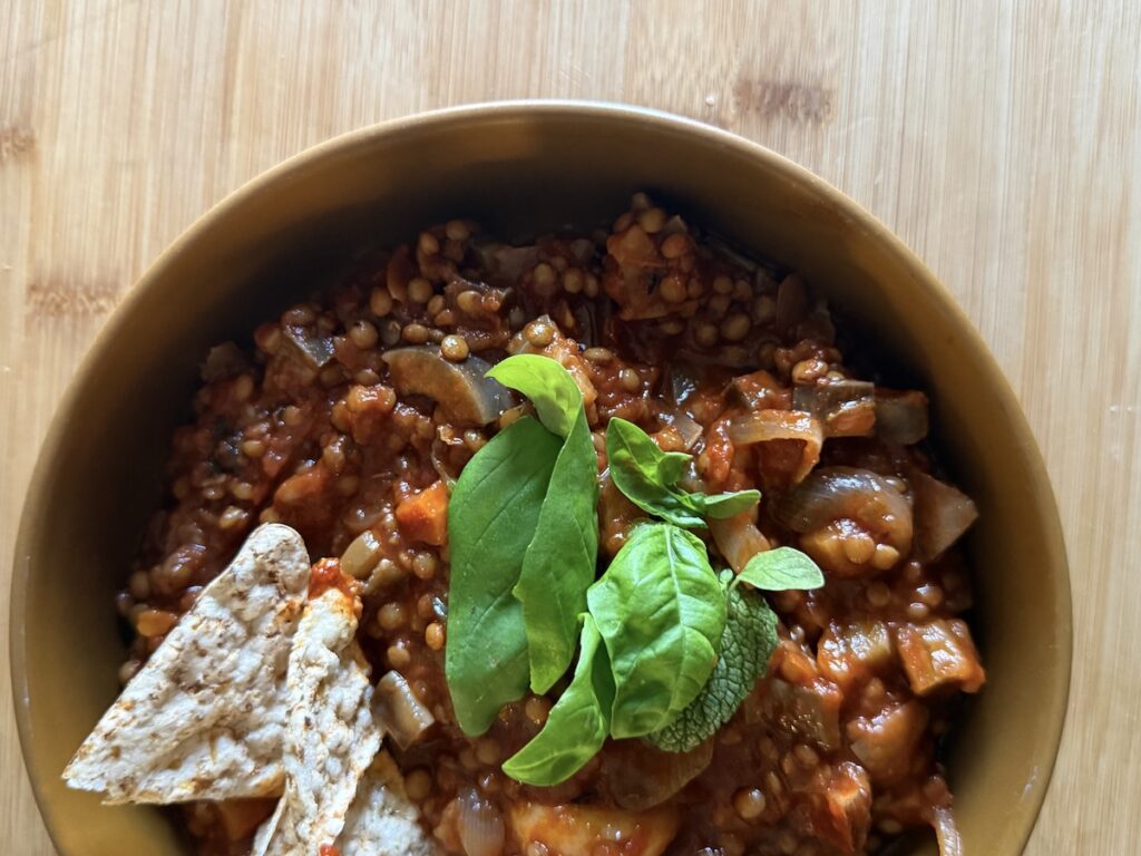 Lenticchie e Melanzane