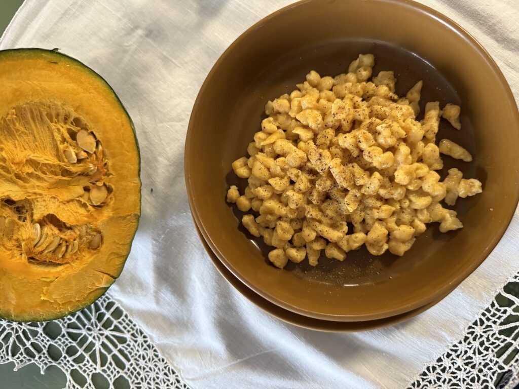 Spatzle di Zucca